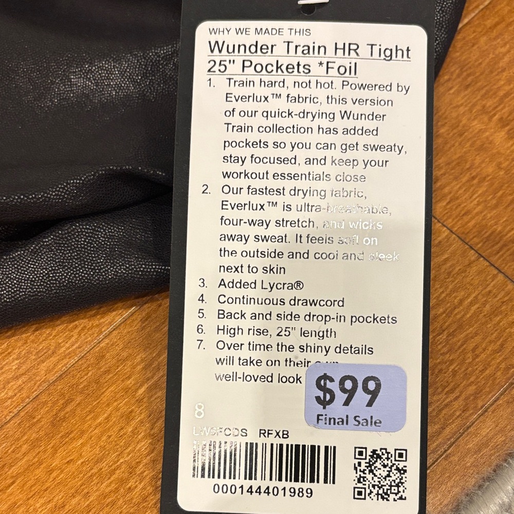 Lululemon Athletica Special Edition Black Tights